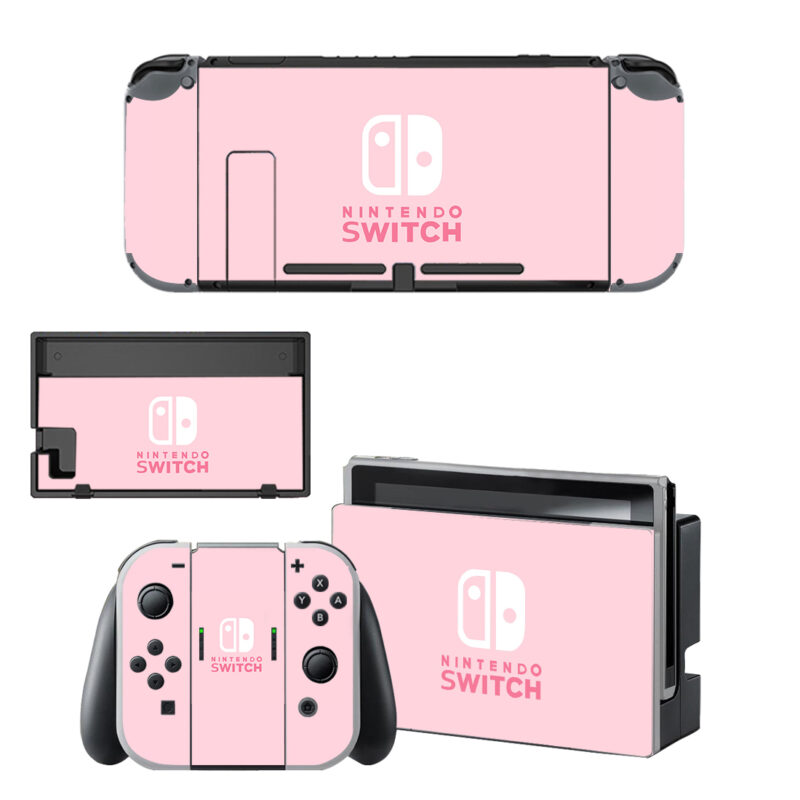 Pale Pink Skin Sticker For Nintendo Switch OLED & Nintendo Switch