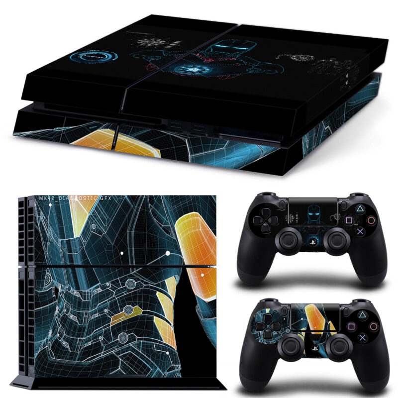 Iron Man Hologram Theme PS4 Skin Sticker