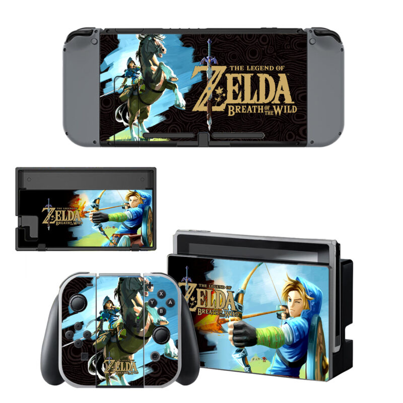 The Legend Of Zelda Breath Of The Wild Skin Sticker For Nintendo Switch & Nintendo Switch OLED Design 9