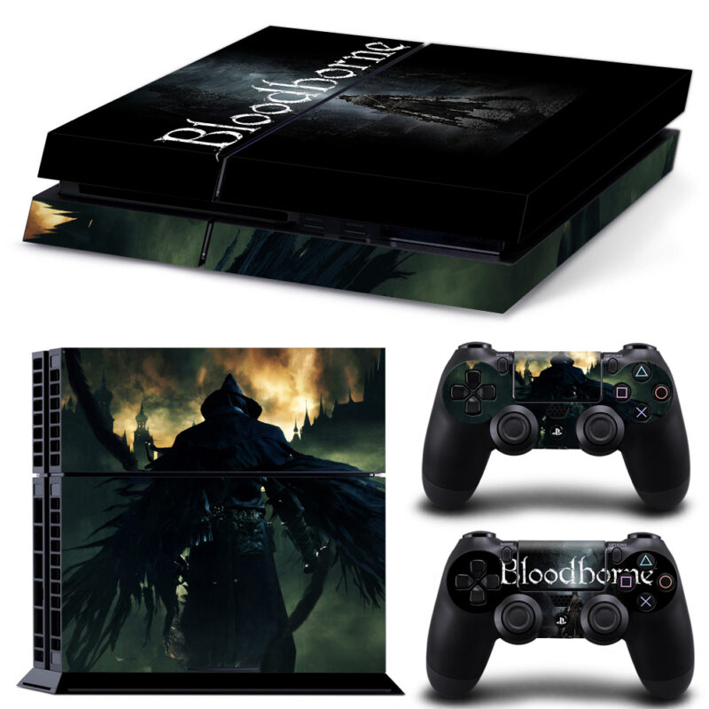 Bloodborne Game Skin Sticker For PS4 And Controllers Design 1