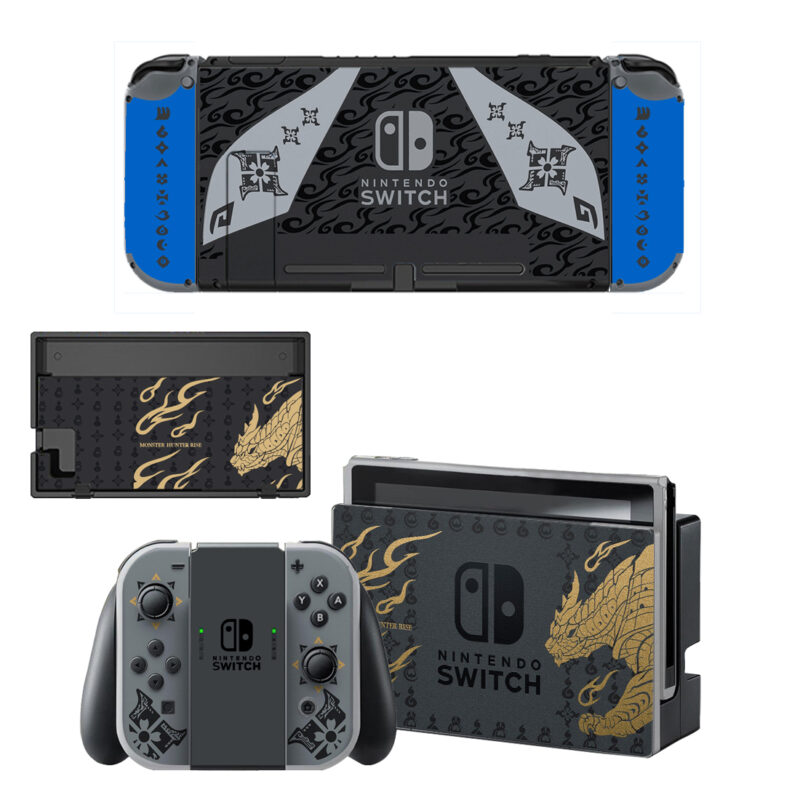 Monster Hunter Rise Decal Cover For Nintendo Switch OLED & Nintendo Switch Design 6