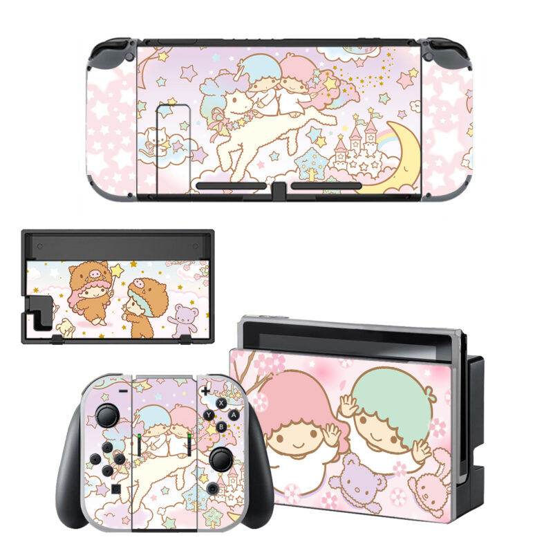 Little Twin Stars Decal Cover For Nintendo Switch OLED & Nintendo Switch