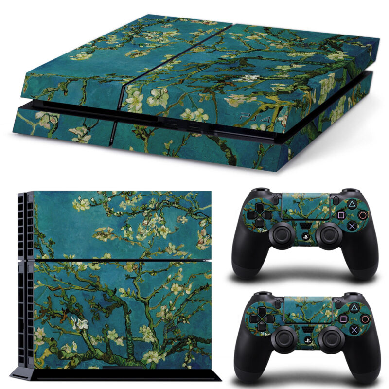 Van Gogh's Blooming Blossom Painting PS4 Skin Sticker