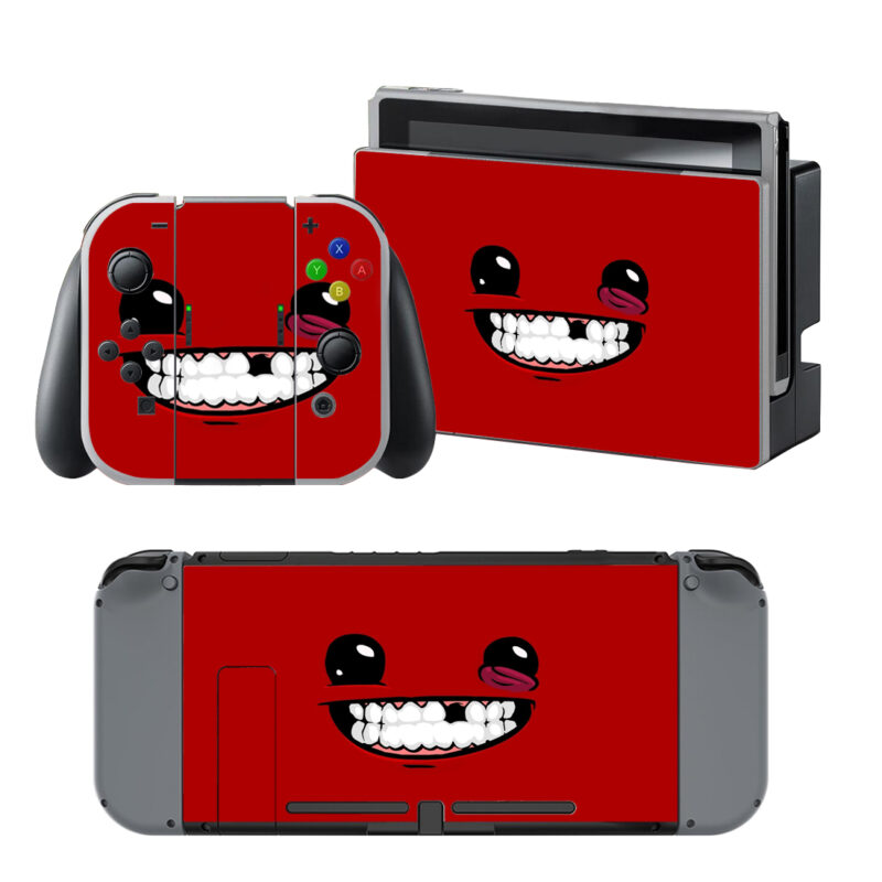 Super Meat Boy Decal Cover For Nintendo Switch & Nintendo Switch OLED