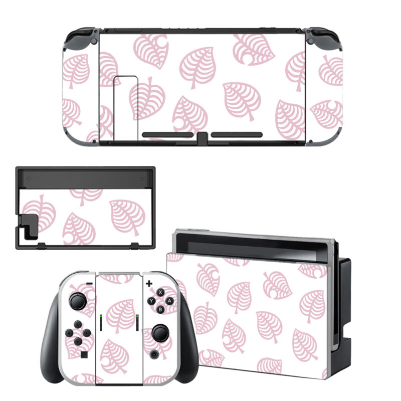 Animal Crossing Horizons Leaf Skin Sticker For Nintendo Switch OLED & Nintendo Switch