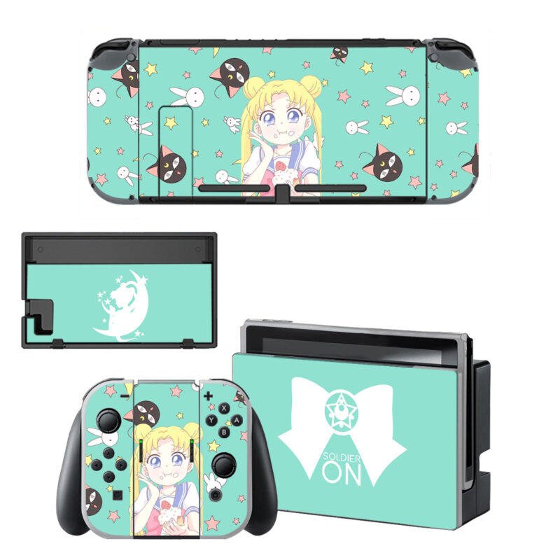 Sailor Moon Skin Sticker For Nintendo Switch OLED & Nintendo Switch Design 1