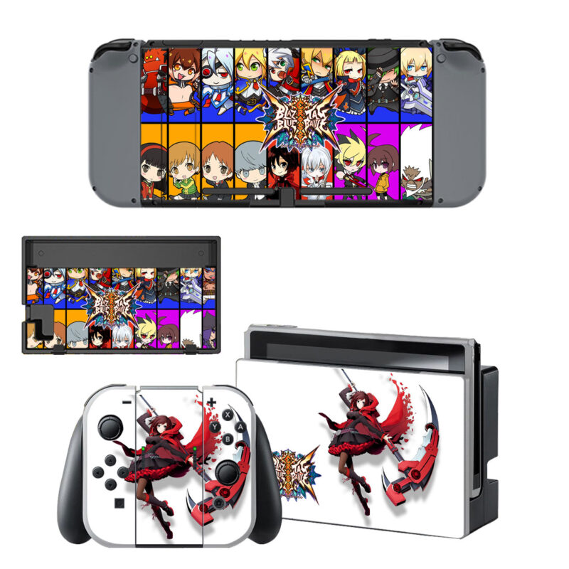 BlazBlue Cross Tag Battle Decal Cover For Nintendo Switch OLED & Nintendo Switch Design 7