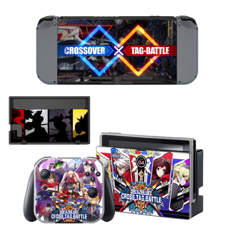 BlazBlue Cross Tag Battle Decal Cover For Nintendo Switch OLED & Nintendo Switch Design 2