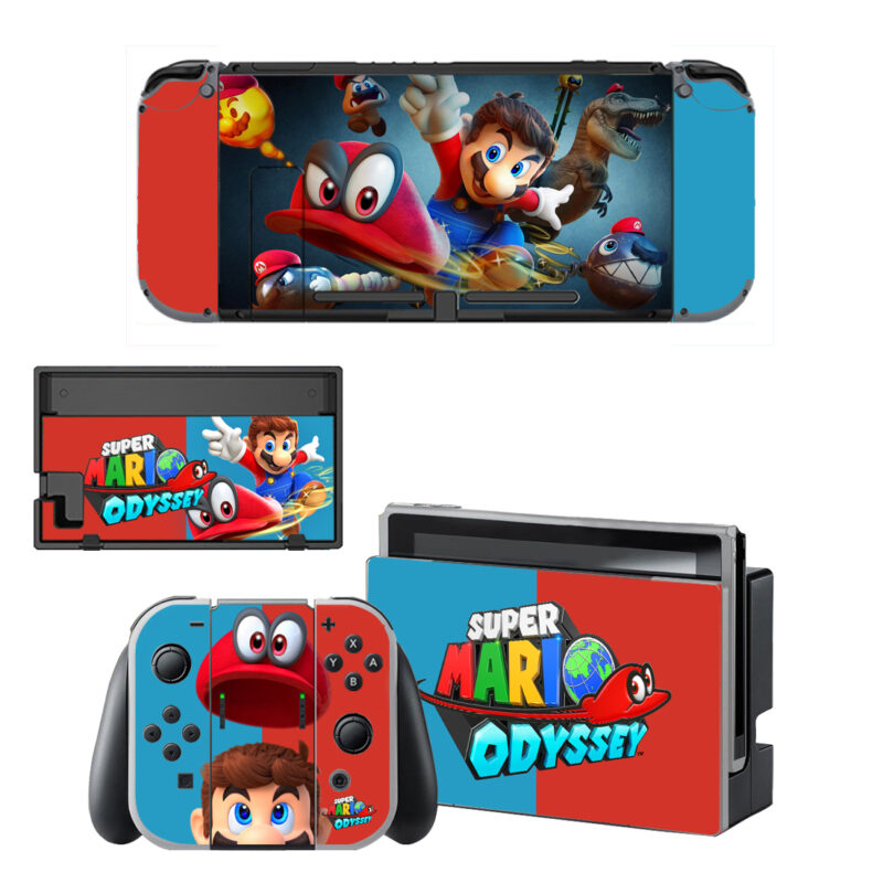 Super Mario Odyssey Skin Sticker For Nintendo Switch OLED & Nintendo Switch