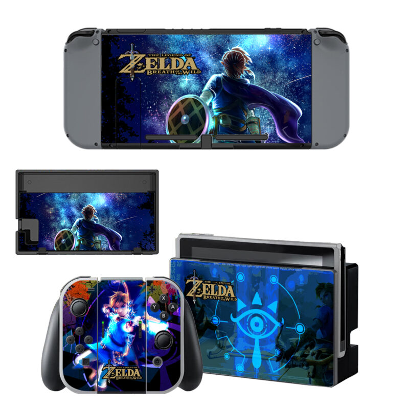 The Legend Of Zelda Breath Of The Wild Skin Sticker For Nintendo Switch & Nintendo Switch OLED Design 13