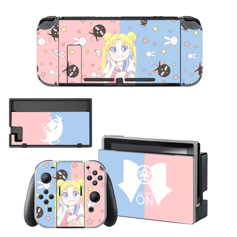 Sailor Moon Decal Cover For Nintendo Switch OLED & Nintendo Switch Design 1