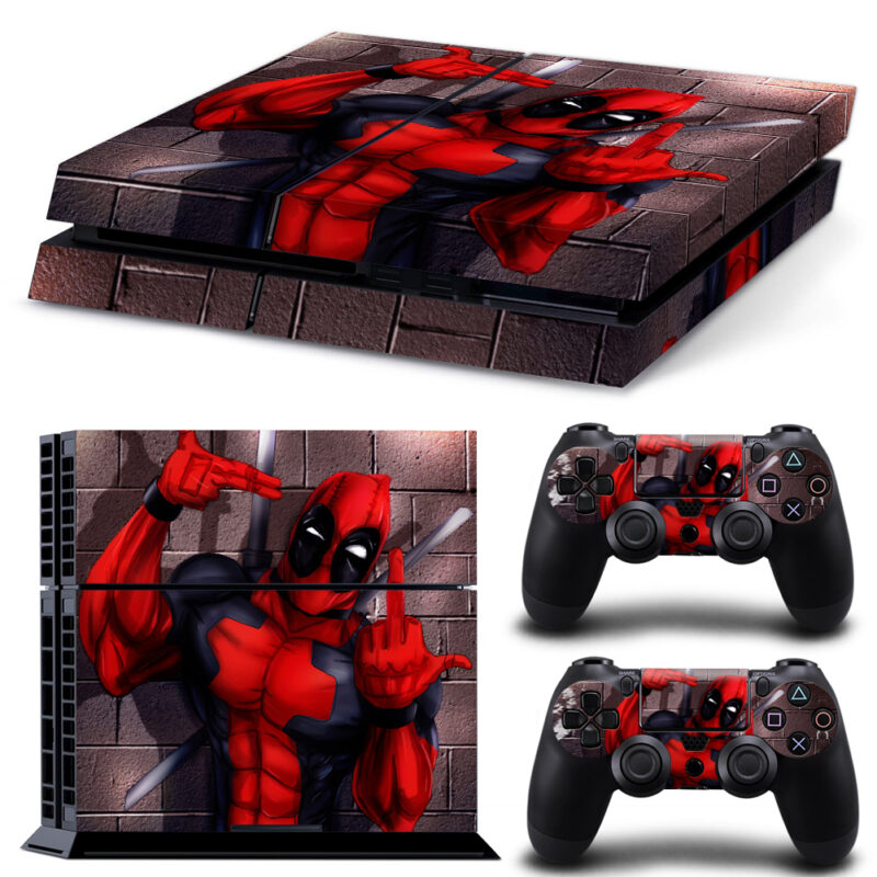 Deadpool PS4 Skin Sticker Design 6