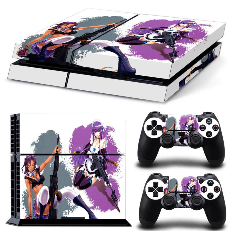 High School Of The Dead Rika And Saeko PS4 Skin Sticker