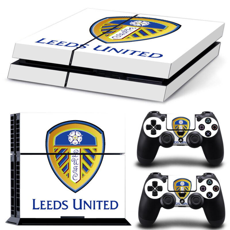 Leeds United FC Skin Sticker For PS4 And Controllers