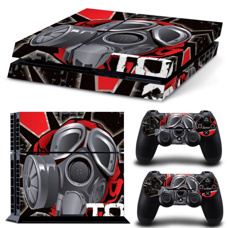 Toxic Gas Mask PS4 Skin Sticker