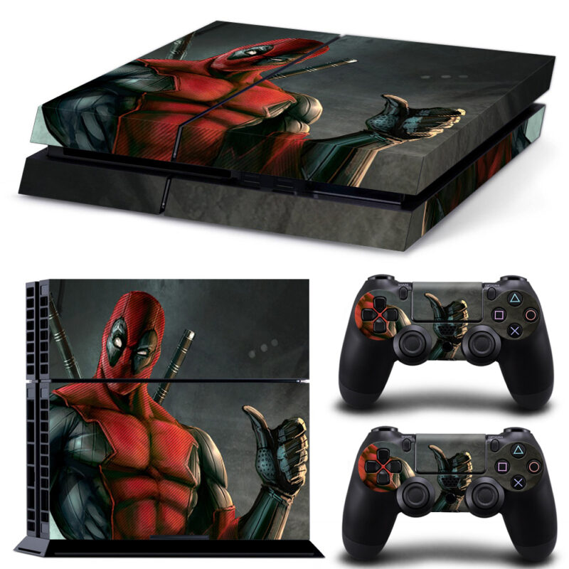 Deadpool PS4 Skin Sticker Design 3