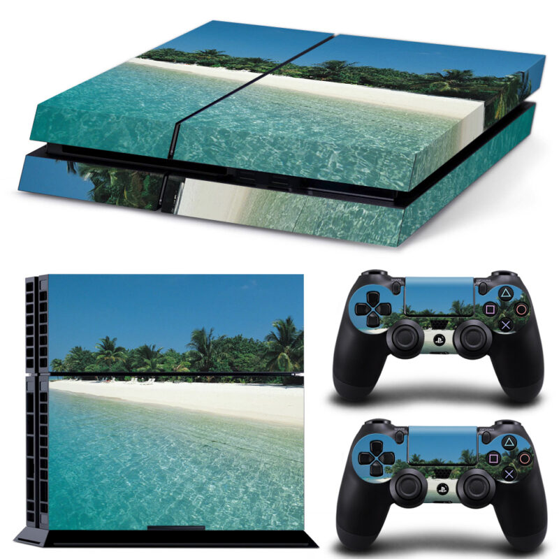 Tropical Beach PS4 Skin Sticker