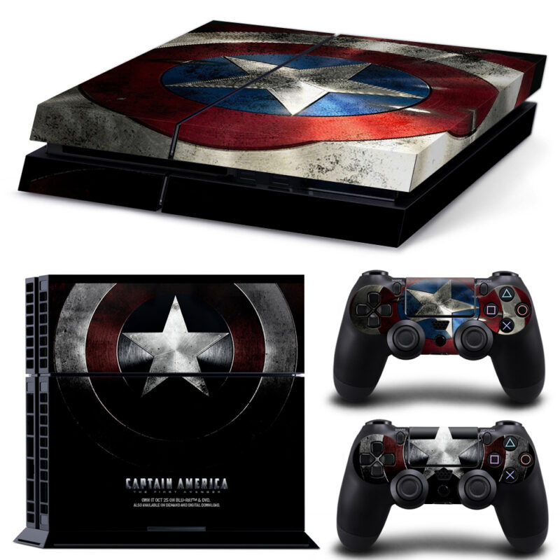 Captain America: The First Avenger PS4 Skin Sticker