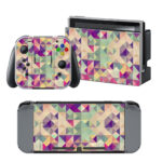 Colorful Triangle Pattern Decal Cover For Nintendo Switch & Nintendo Switch OLED