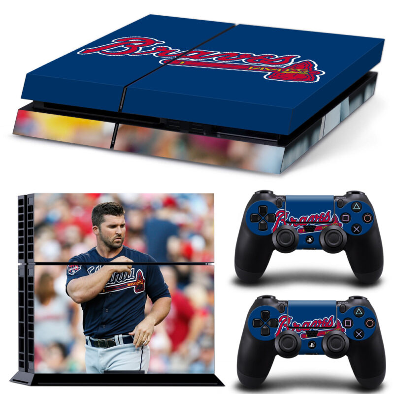 Atlanta Braves And Dan Uggla PS4 Skin Sticker