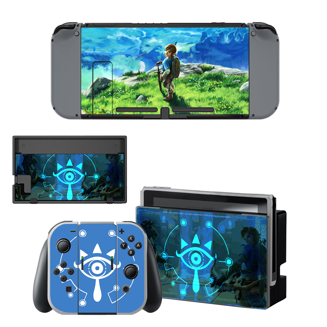 The Legend Of Zelda Breath Of The Wild Sheikah Eye Symbol Decal Cover For Nintendo Switch & Nintendo Switch OLED