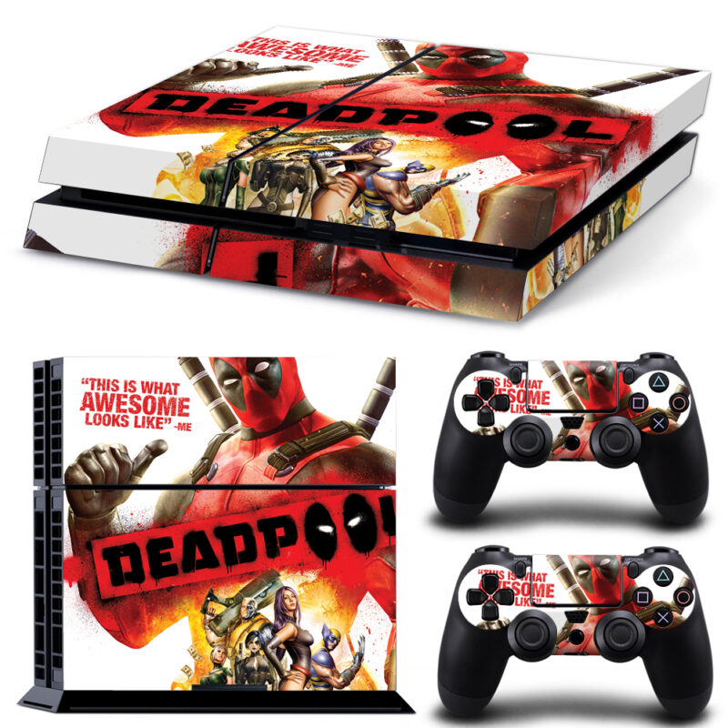 Deadpool PS4 Skin Sticker Design 5