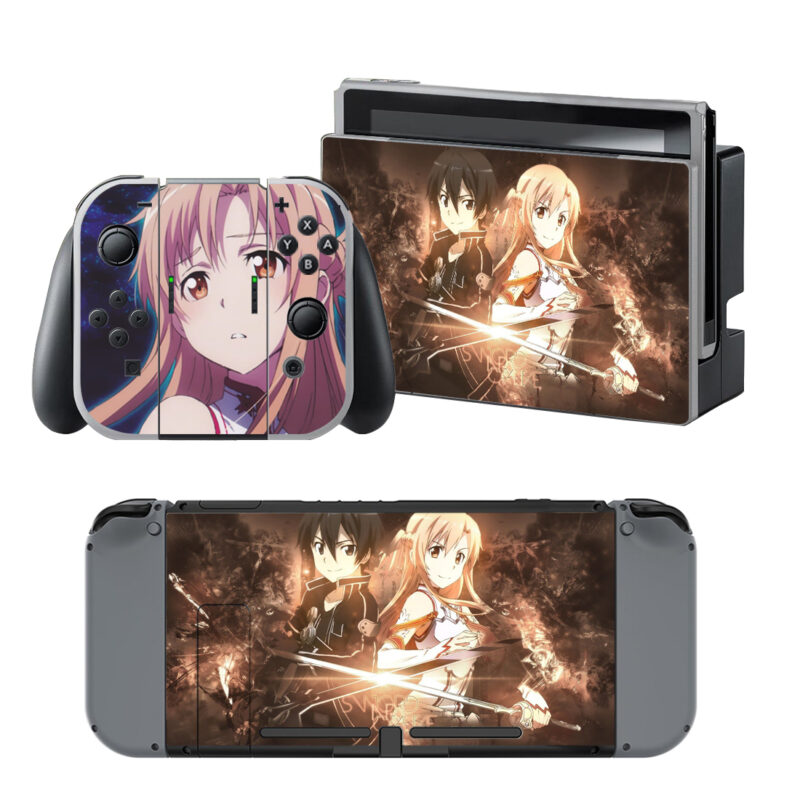 Sword Art Online Decal Cover For Nintendo Switch & Nintendo Switch OLED Design 2