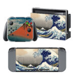 Great Wave Off With Mountain Decal Cover For Nintendo Switch & Nintendo Switch OLED