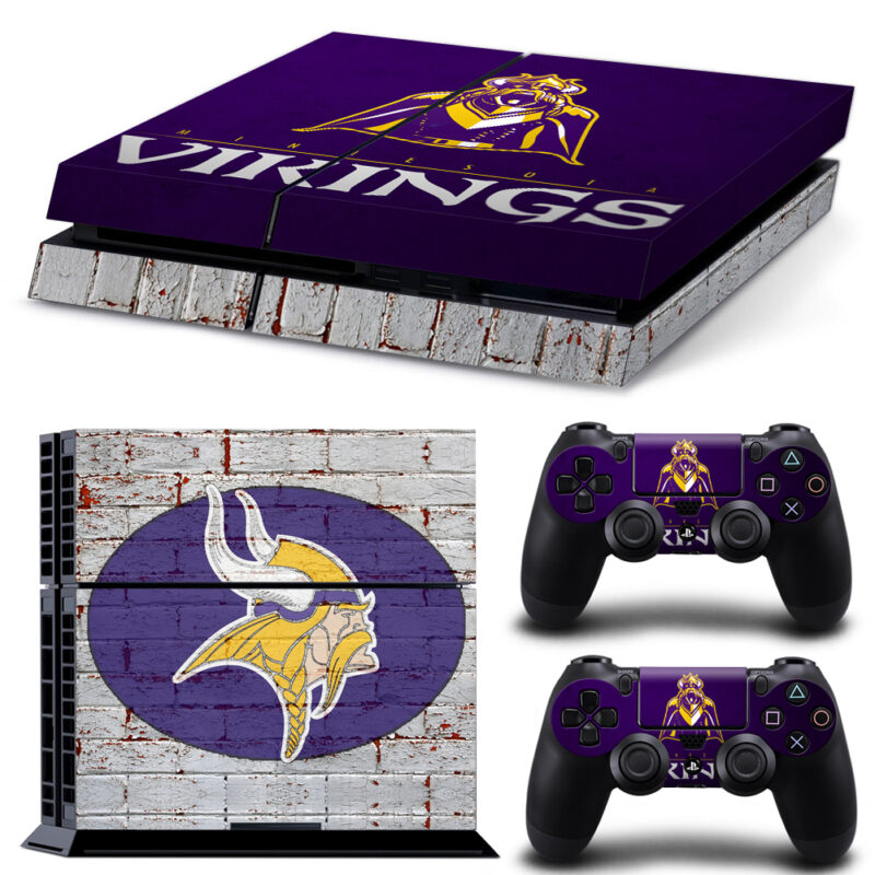 Minnesota Vikings Skin Sticker For PS4 And Controllers