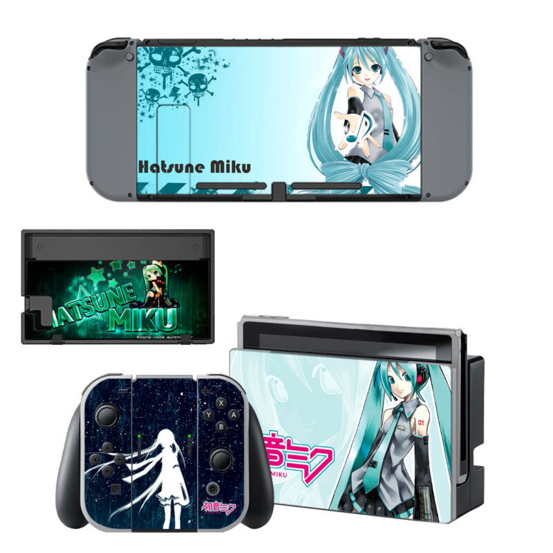 Hatsune Miku Skin Sticker For Nintendo Switch & Nintendo Switch OLED Design 8