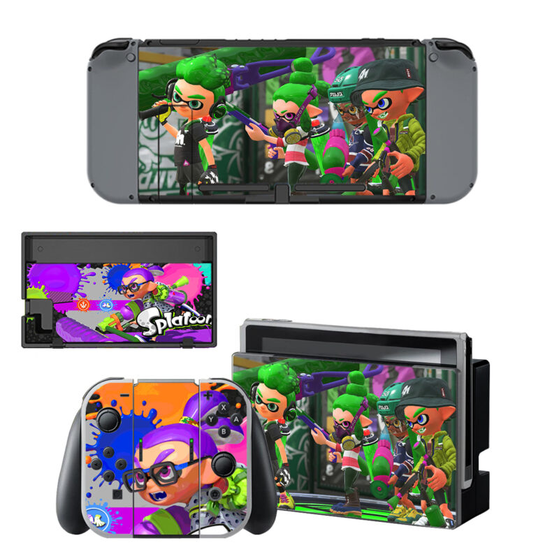 Splatoon Decal Cover For Nintendo Switch & Nintendo Switch OLED Design 5