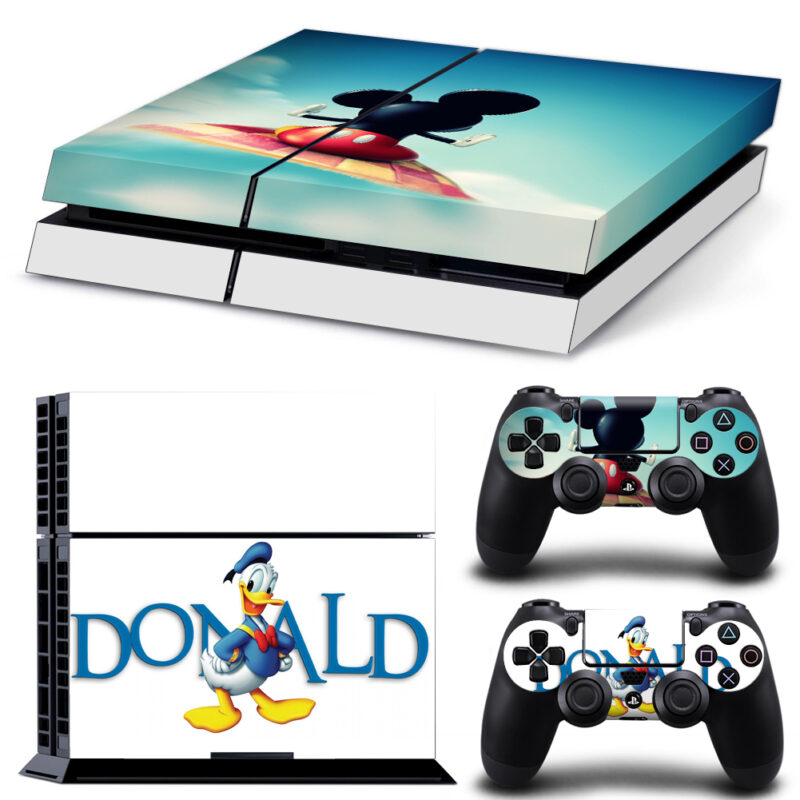 Mickey Mouse And Donald Duck PS4 Skin Sticker