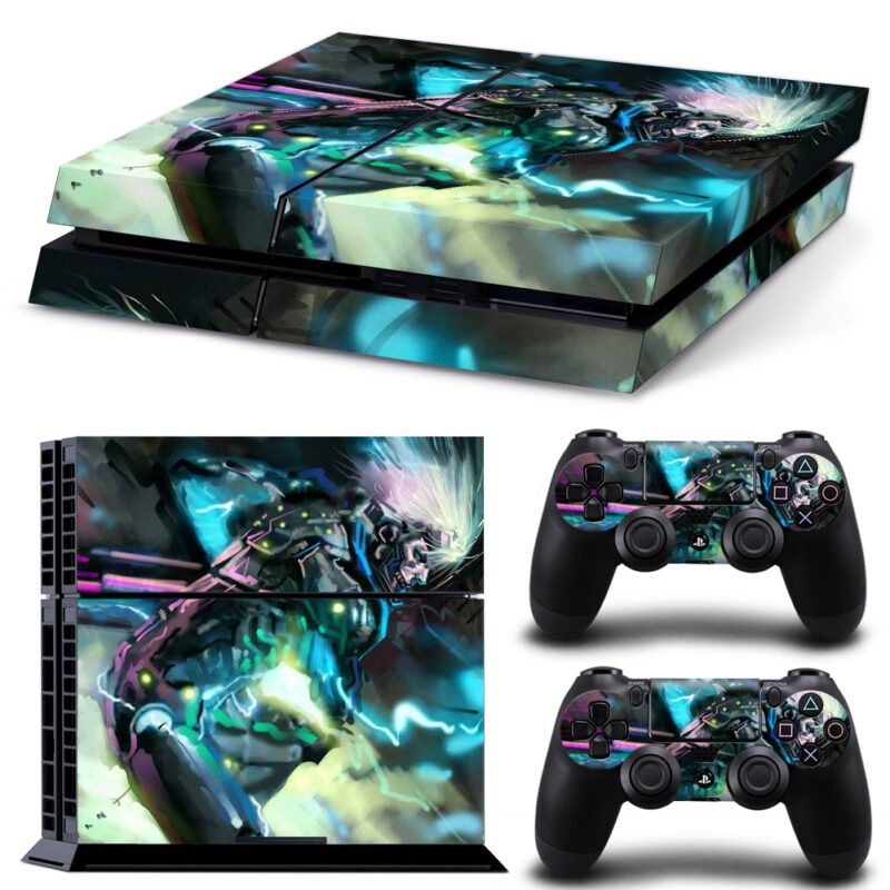 Metal Gear Solid Rising Game In Multicolor PS4 Skin Sticker