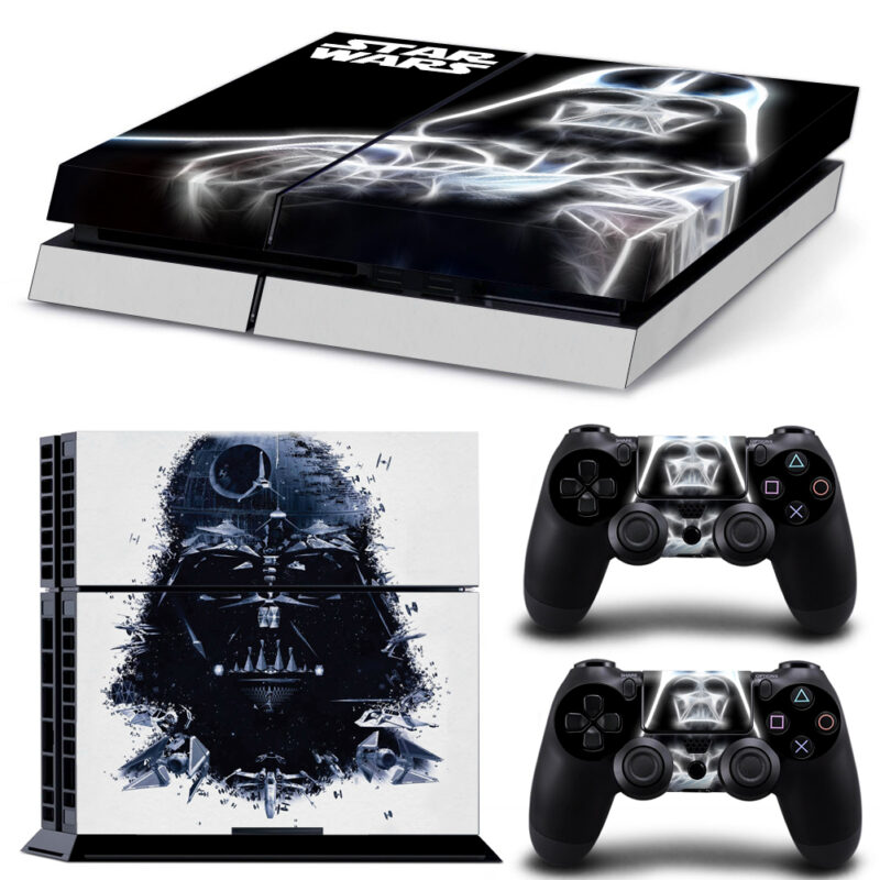 Star Wars White Darth Vader 3 PS4 Skin Sticker