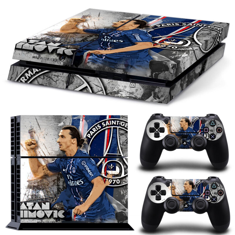 Paris Saint Germain FC Zlatan Ibrahimovic PS4 Skin Sticker