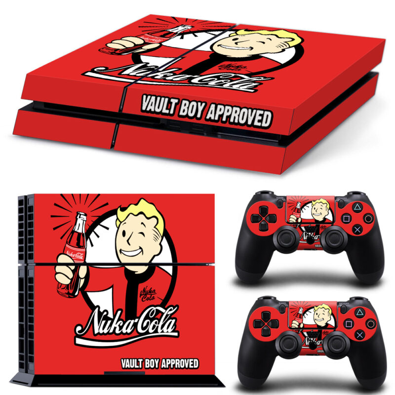 Nuka Cola Vault Boy Approved PS4 Skin Sticker