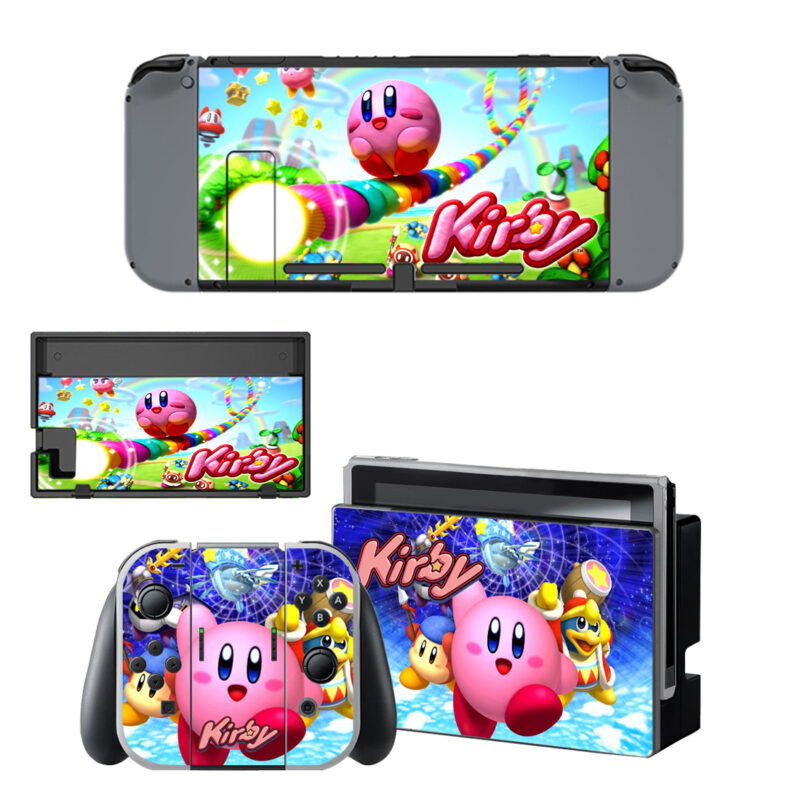 Kirby Skin Sticker For Nintendo Switch & Nintendo Switch OLED Design 3