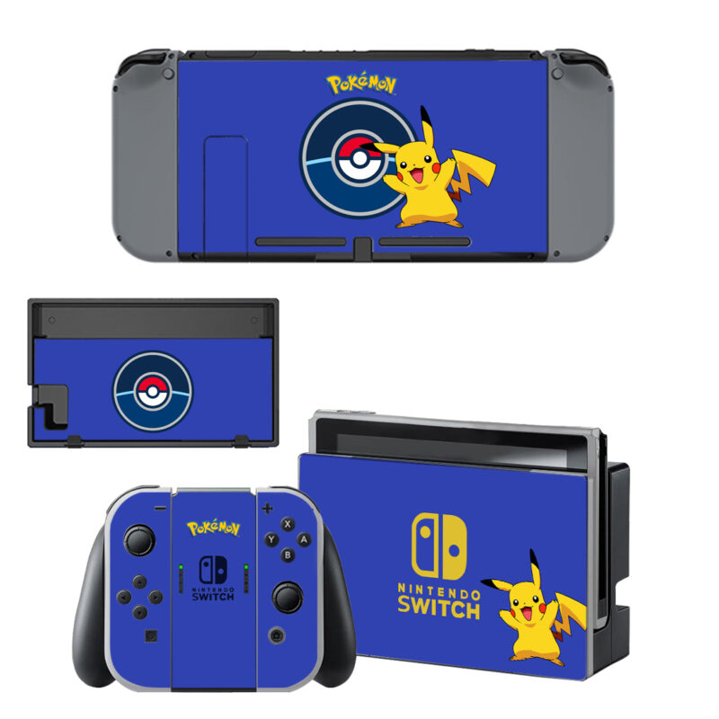 Pokemon Pikachu Skin Sticker For Nintendo Switch & Nintendo Switch OLED Design 7