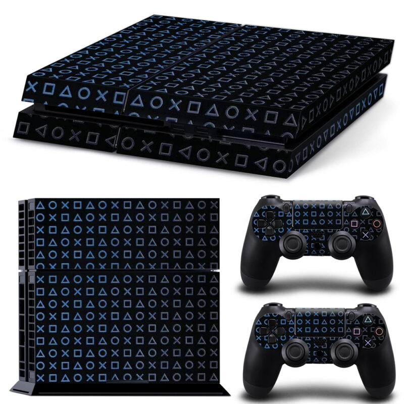 Cross Triangle Square Circle Pattern PS4 Skin Sticker