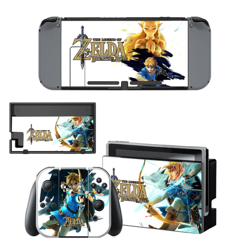 The Legend Of Zelda Breath Of The Wild Skin Sticker For Nintendo Switch & Nintendo Switch OLED Design 10