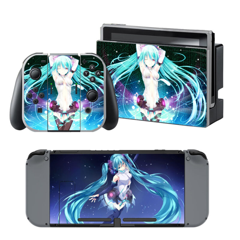 Hatsune Miku Decal Cover For Nintendo Switch & Nintendo Switch OLED Design 2