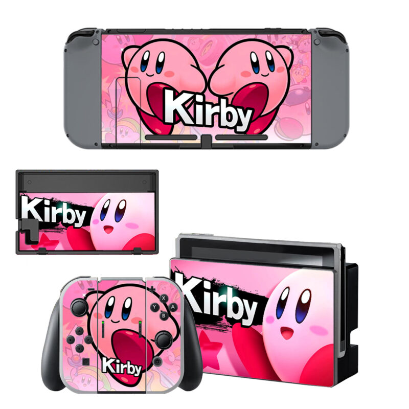 Kirby Skin Sticker For Nintendo Switch & Nintendo Switch OLED Design 1