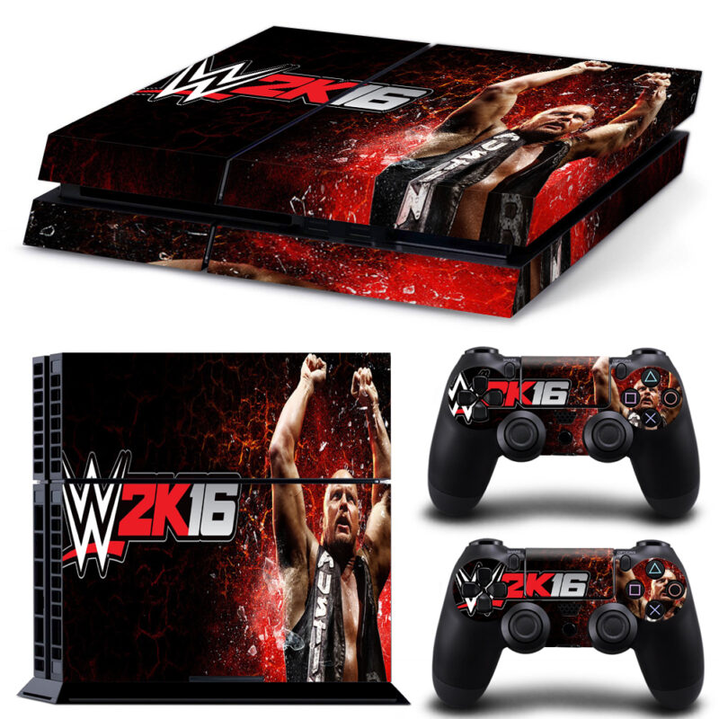 WWE 2K16 Game Skin Sticker For PS4 And Controllers Design 2