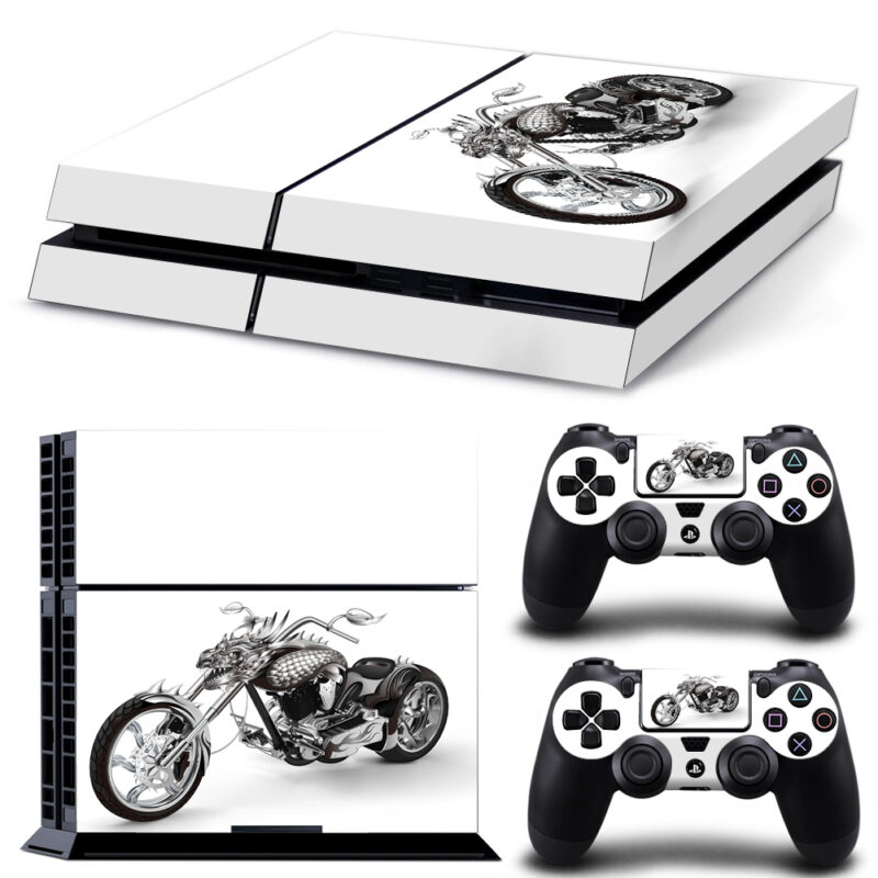 Ghost Rider Motorcycle PS4 Skin Sticker