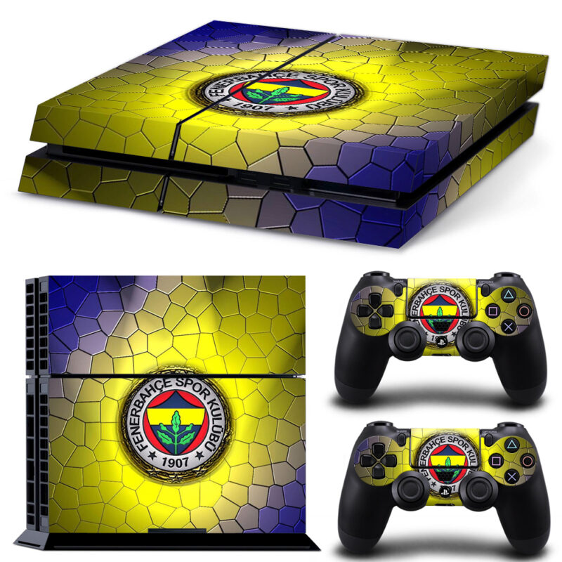 Fenerbahçe SK Skin Sticker For PS4 And Controllers Design 1