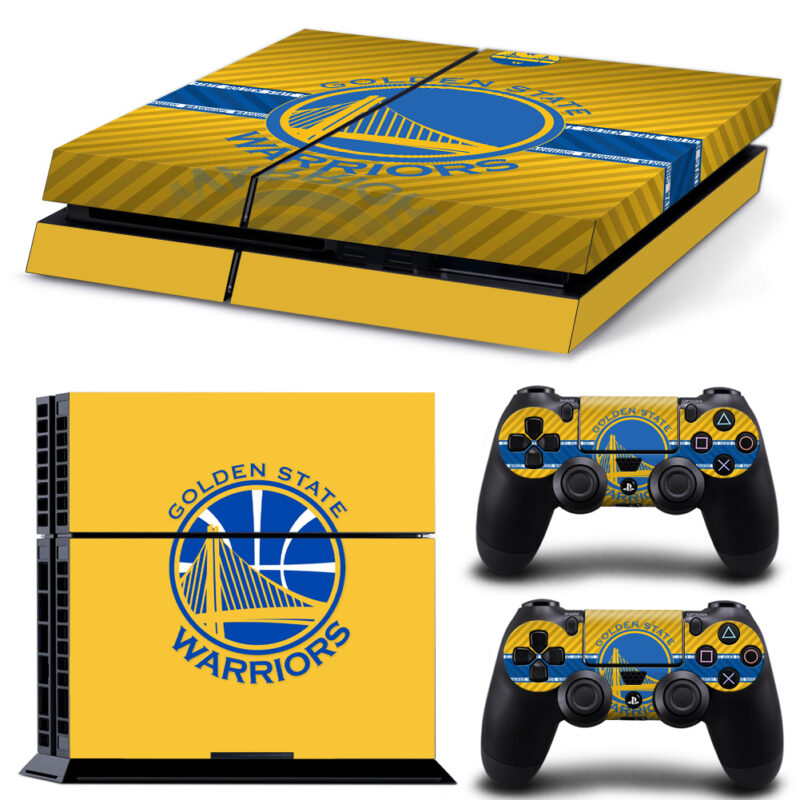 Golden State Warriors Skin Sticker For PS4 And Controllers