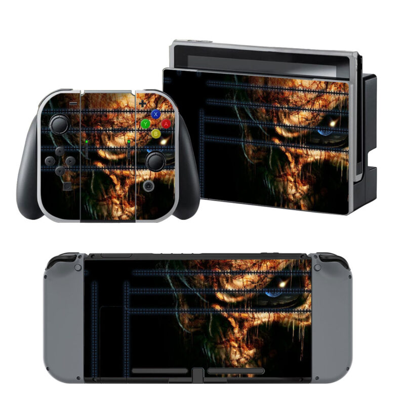 Gothic Dark Skull Decal Cover For Nintendo Switch & Nintendo Switch OLED