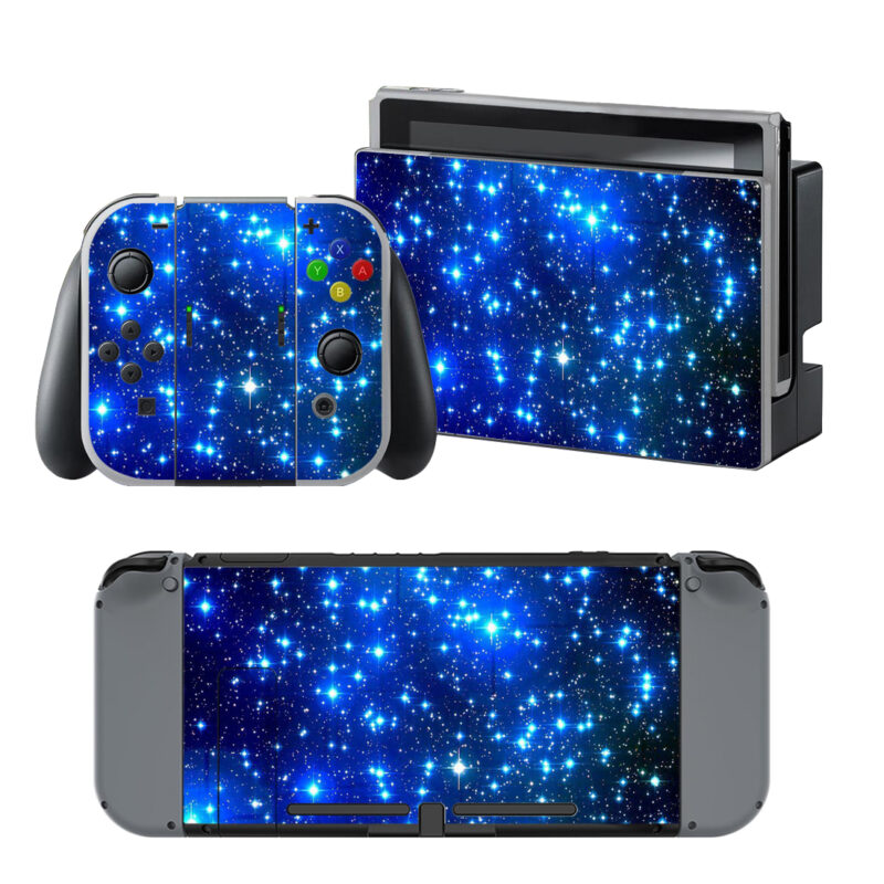 Blue Starry Sky Skin Sticker For Nintendo Switch & Nintendo Switch OLED