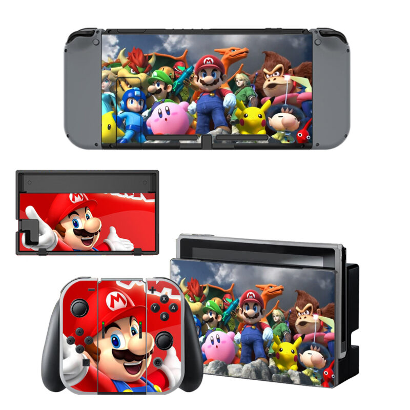 Super Smash Bros Decal Cover For Nintendo Switch & Nintendo Switch OLED Design 2