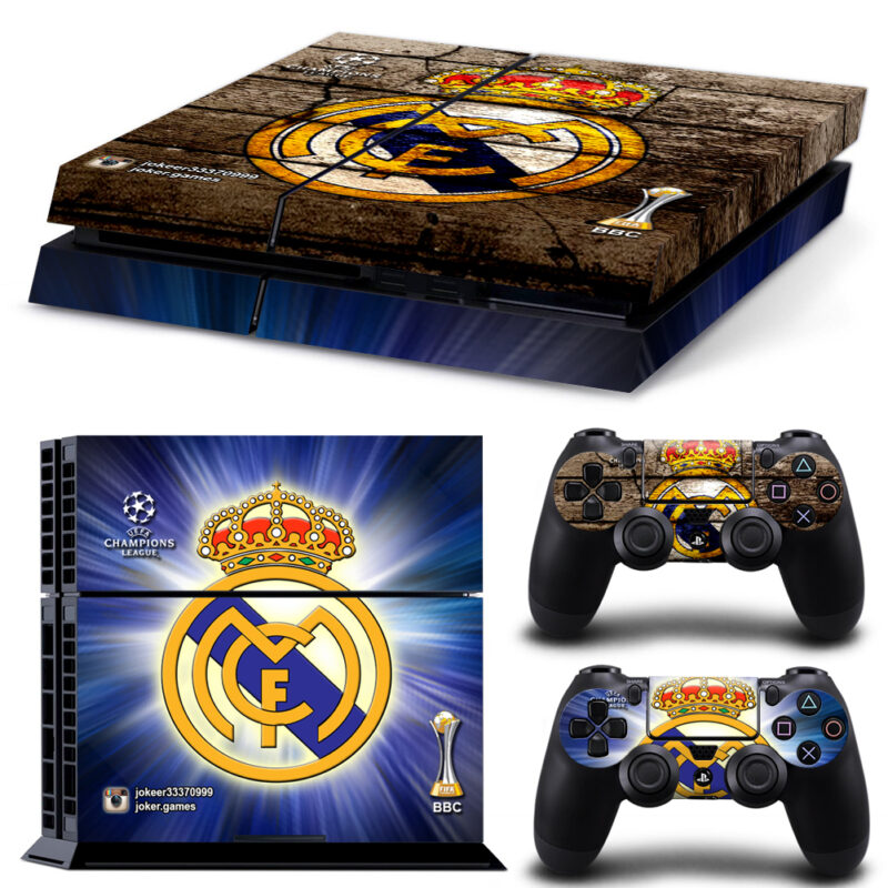 UEFA Champions League And Real Madrid CF PS4 Skin Sticker